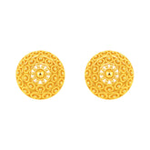 22k Yellow Gold Filigree Fancy Medium Earrings with gold weight of 9.35g